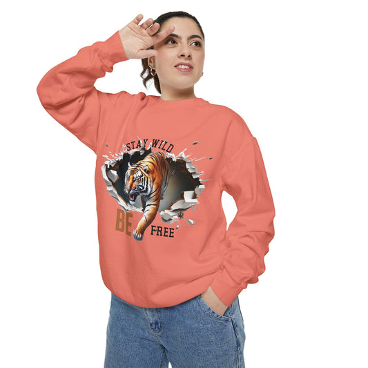 Stay wild be free Unisex Garment-Dyed Sweatshirt