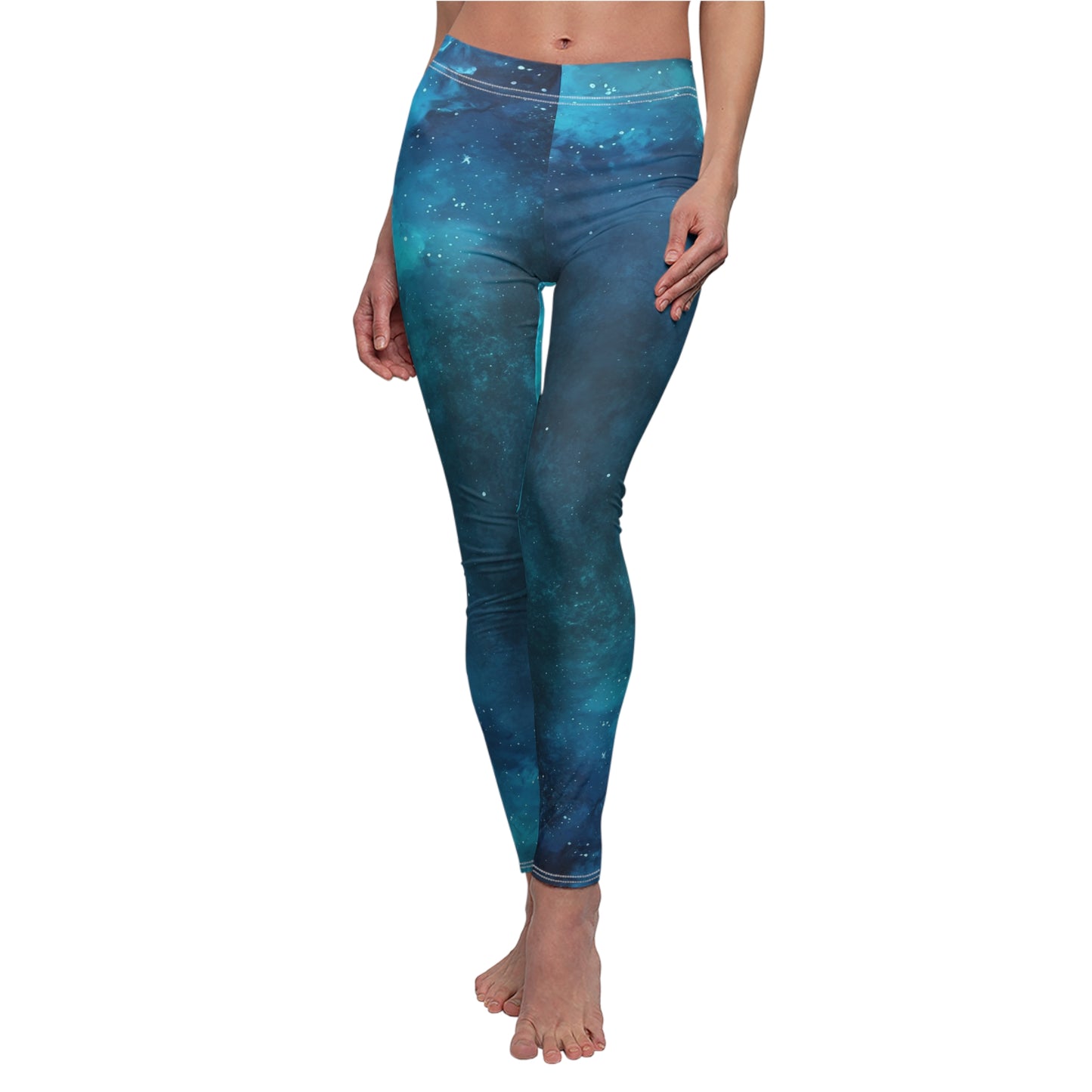 Blue Art Women's Cut & Sew Casual Leggings (AOP)