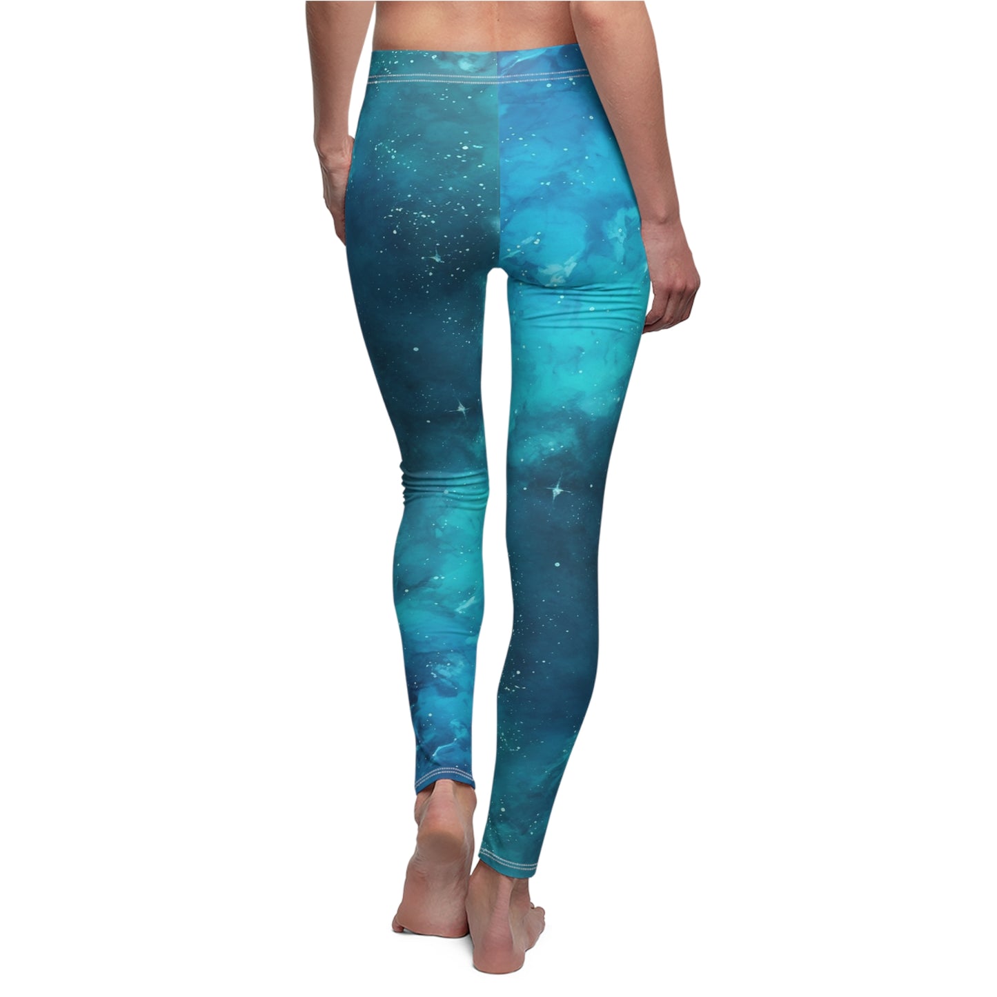 Blue Art Women's Cut & Sew Casual Leggings (AOP)