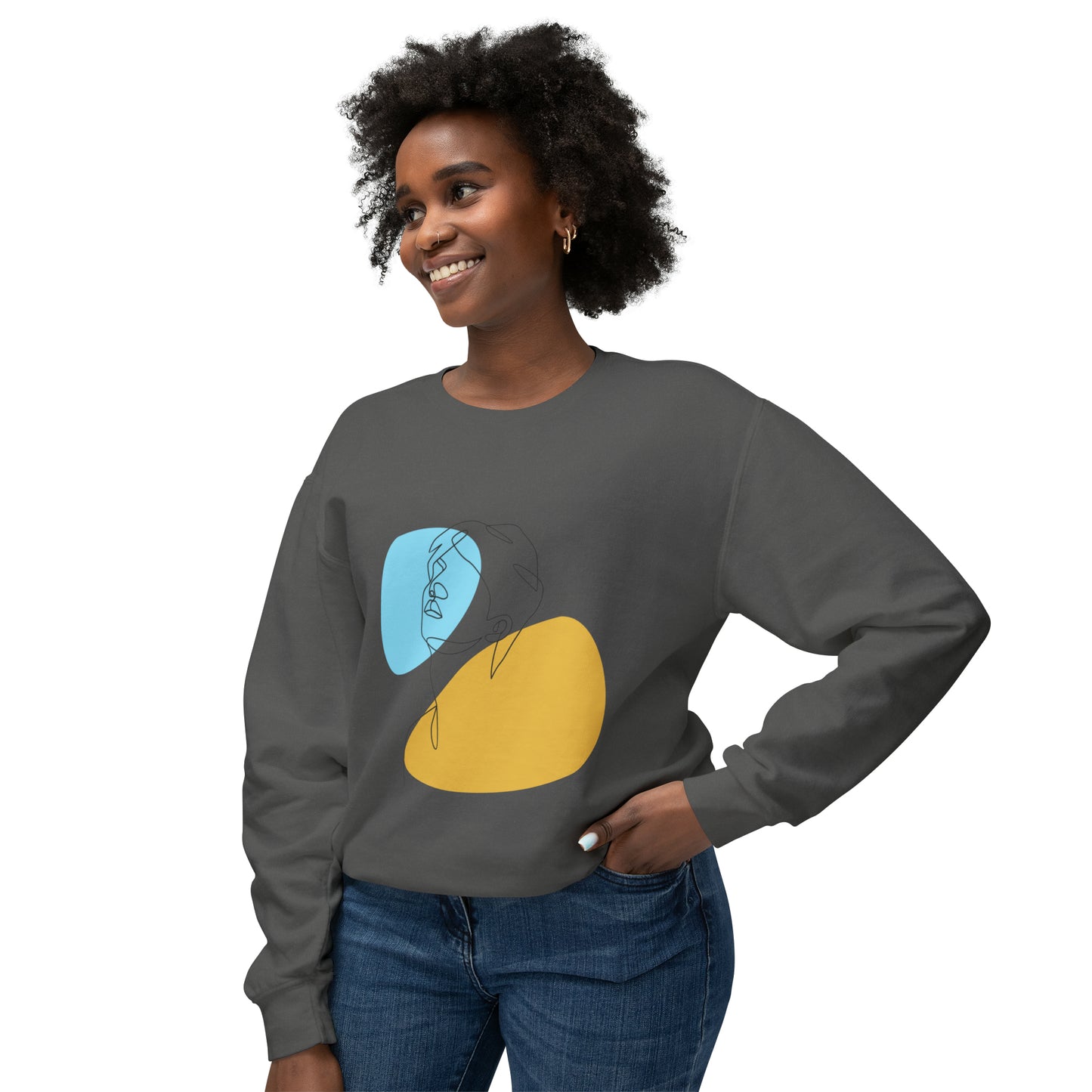 Art Unisex Lightweight Crewneck Sweatshirt