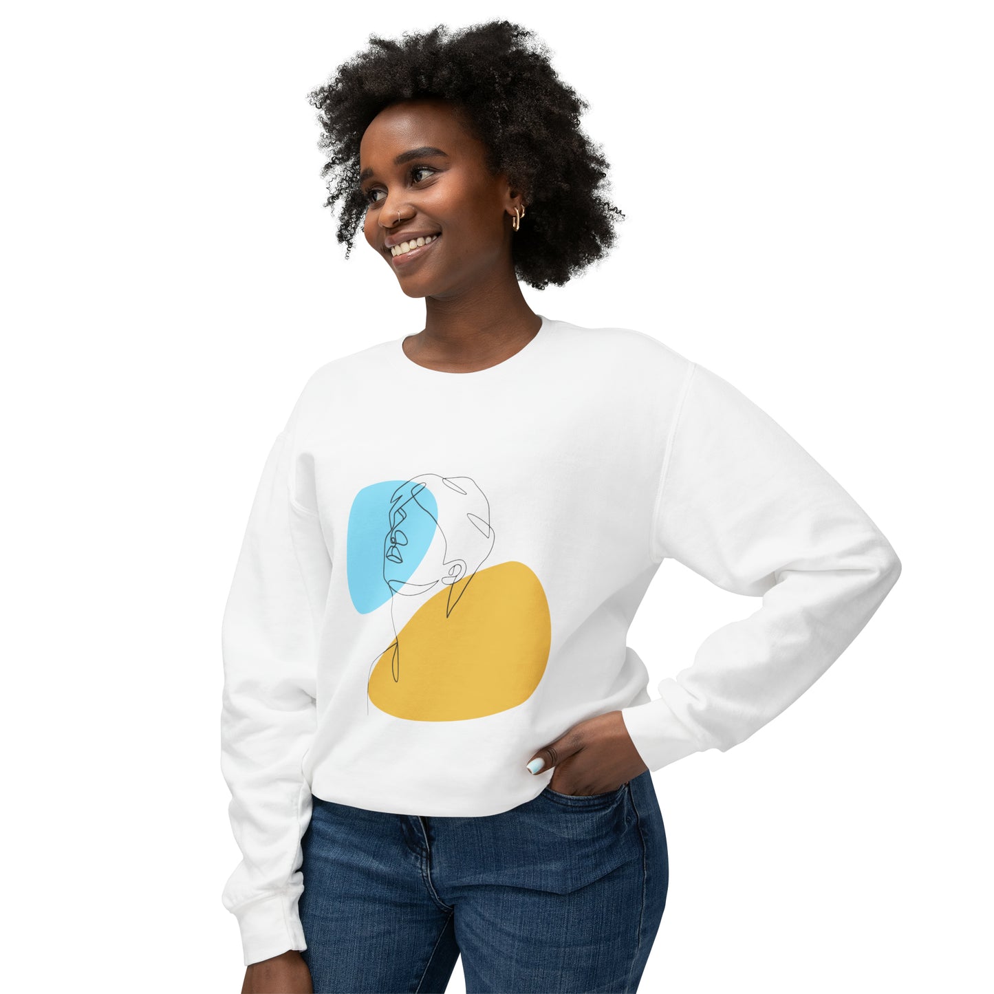 Art Unisex Lightweight Crewneck Sweatshirt