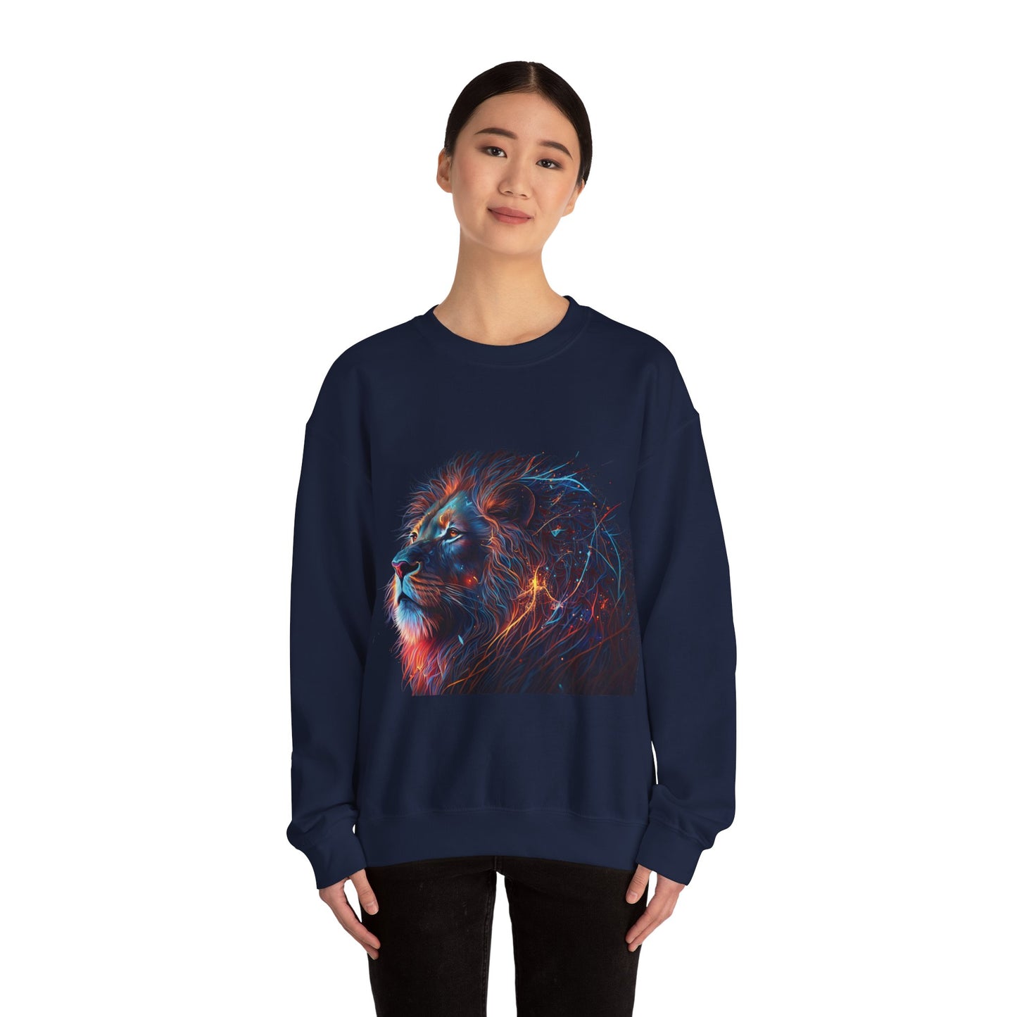 Light lion Unisex Heavy Blend™ Crewneck Sweatshirt