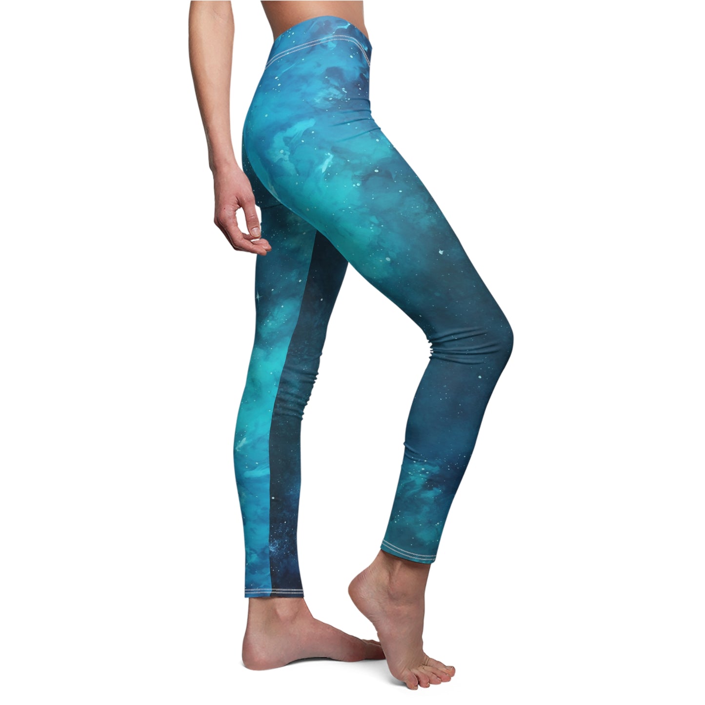 Blue Art Women's Cut & Sew Casual Leggings (AOP)