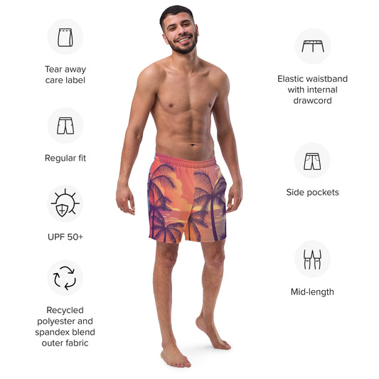 Sunset Recycled Swim Trunks