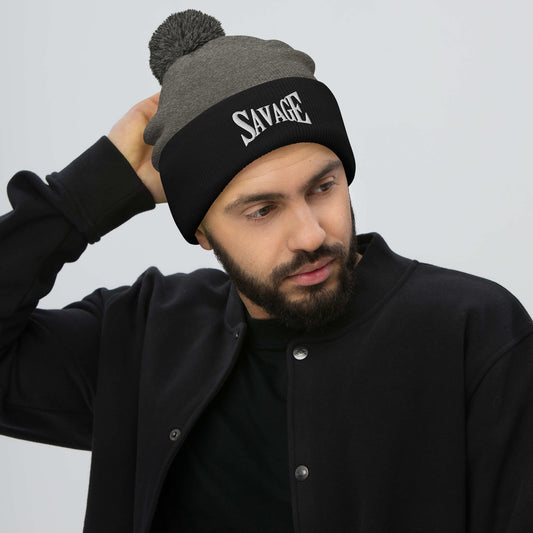 Savage Pom-Pom Beanie