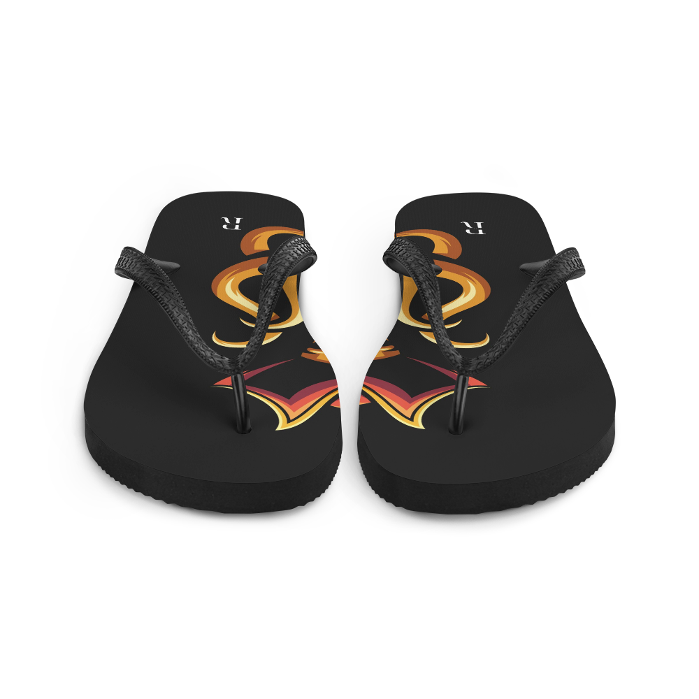 Black art Flip-Flops