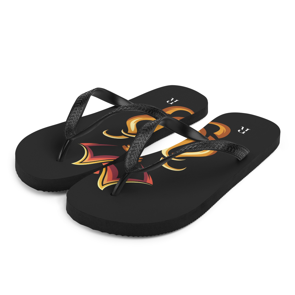 Black art Flip-Flops