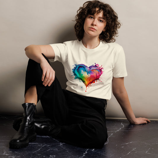 "Colorful heart" Unisex premium t-shirt