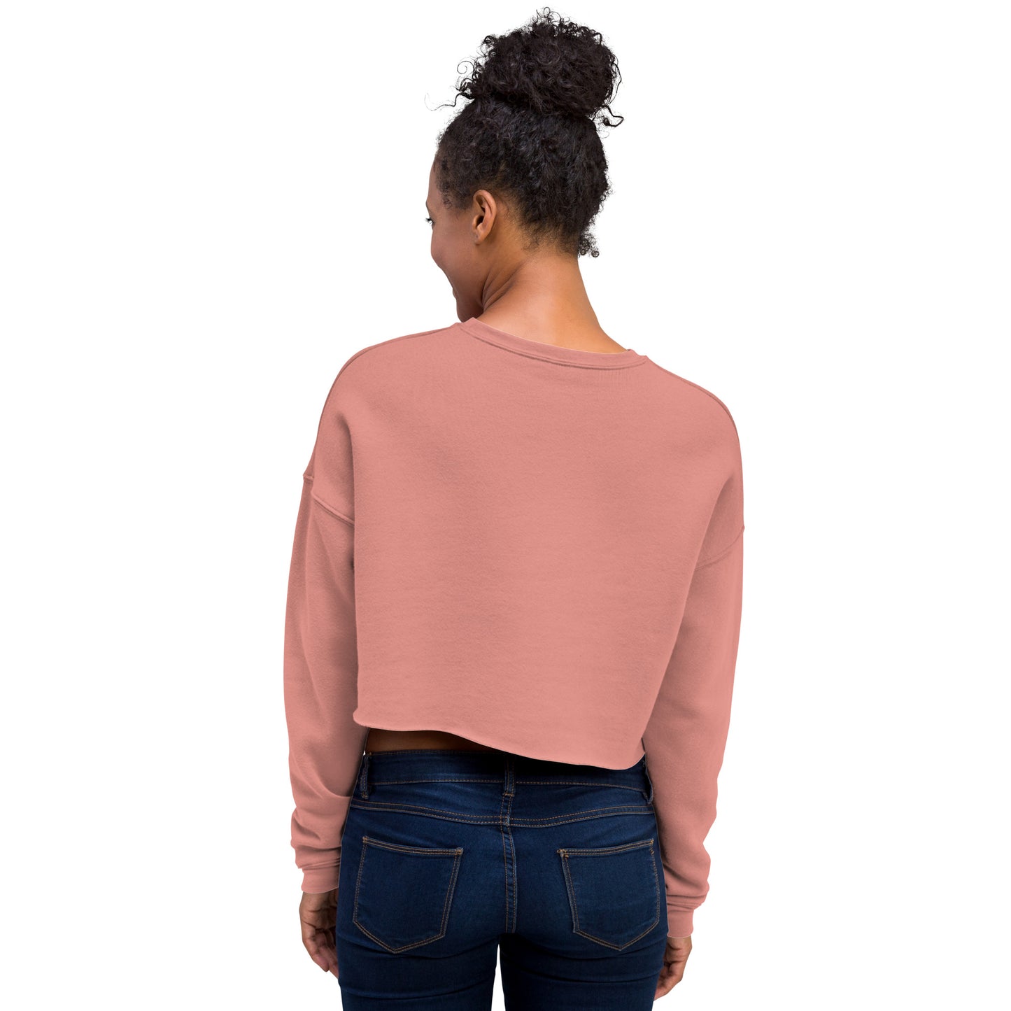 Lavender flowers Crop Sweatshirt